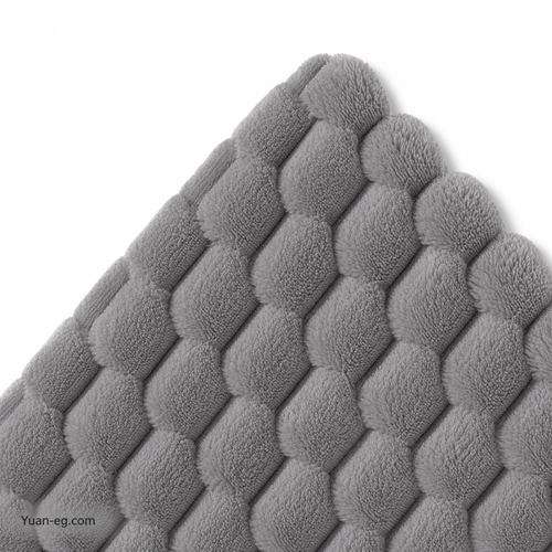 Soft Hexagon-Pattern Faux Rabbit Fur – 160 cm Wide (320 gsm)