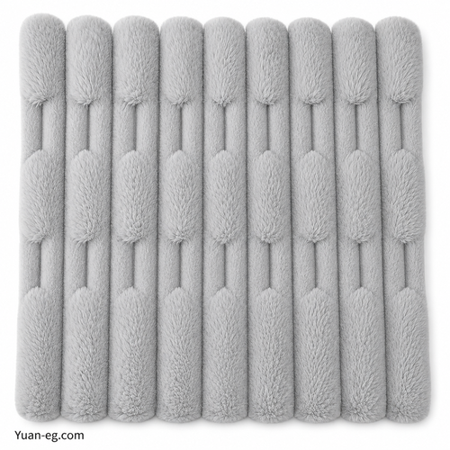 Window-Pattern Faux Rabbit Fur – 160 cm Wide (320 gsm)