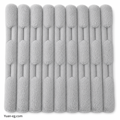 Window-Pattern Faux Rabbit Fur – 160 cm Wide (320 gsm)