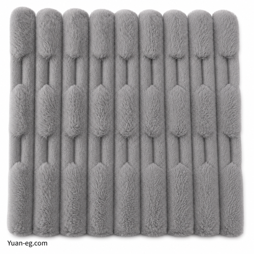 Window-Pattern Faux Rabbit Fur – 160 cm Wide (320 gsm)