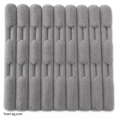 Window-Pattern Faux Rabbit Fur – 160 cm Wide (320 gsm)