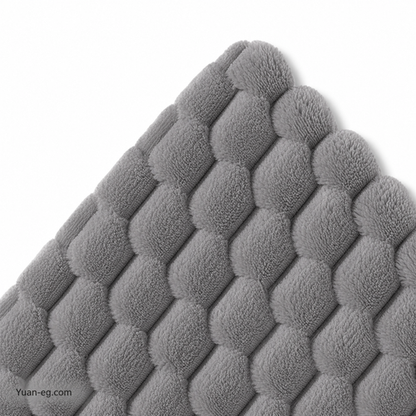 Soft Hexagon-Pattern Faux Rabbit Fur – 160 cm Wide (320 gsm)